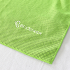 Machine Washable Stay Cool Sports Towel , Instant Cooling Towel Green Color