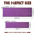 Absorption Quick Drying Embroidered Gym Towels , Workout Hand Towels