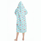 Digital Printed Hooded Swim Towel Poncho 88% Polyester 12% Polyamide