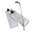 Grey Club Glove Pocket Towel , Golf Caddy Towel With Braid For Gifts Box