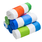Super Soft Portable Cabana Stripe Towels Different Color Size With Mesh Bag