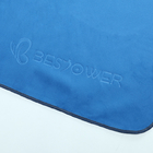Solid Color Blue Microfiber Sports Towel With Customer Logo Printed Available