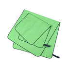 Suede Green Free Sand Gym Room Microfiber Sports Towel Mesh Bag Packaging