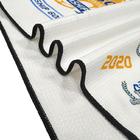 golf towel personliaed logo transfer printed pattern microfiber waffle towel