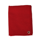 390gsm Solid Microfiber Golf Towels Waffle Type With Metal Holes