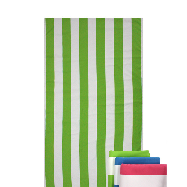 Quick Dry Super Soft Portable Cabana Stripe Towels With Customed Logo