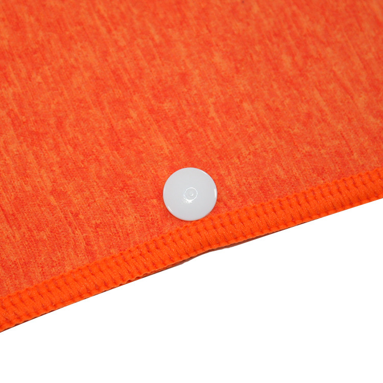 Orange Custom Pattern Microfiber Bathrobe Lightweight For Beach