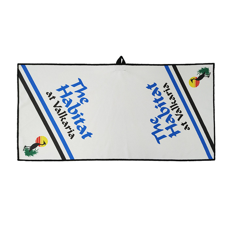 Digital Printing 390GSM Waffle Weave Drying Towel With Opp Bag