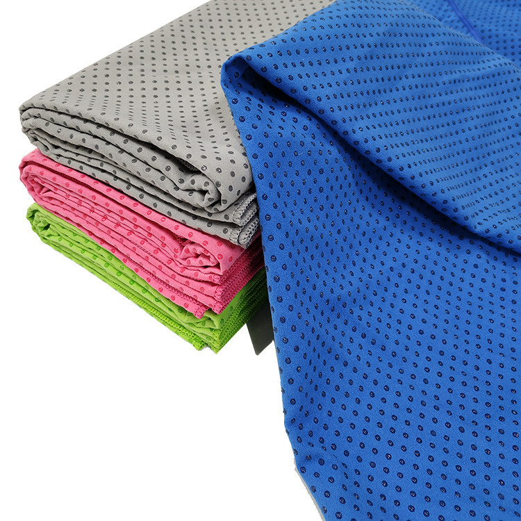360gsm Absorbent Microfiber Yoga Towel With Non Slip Grip
