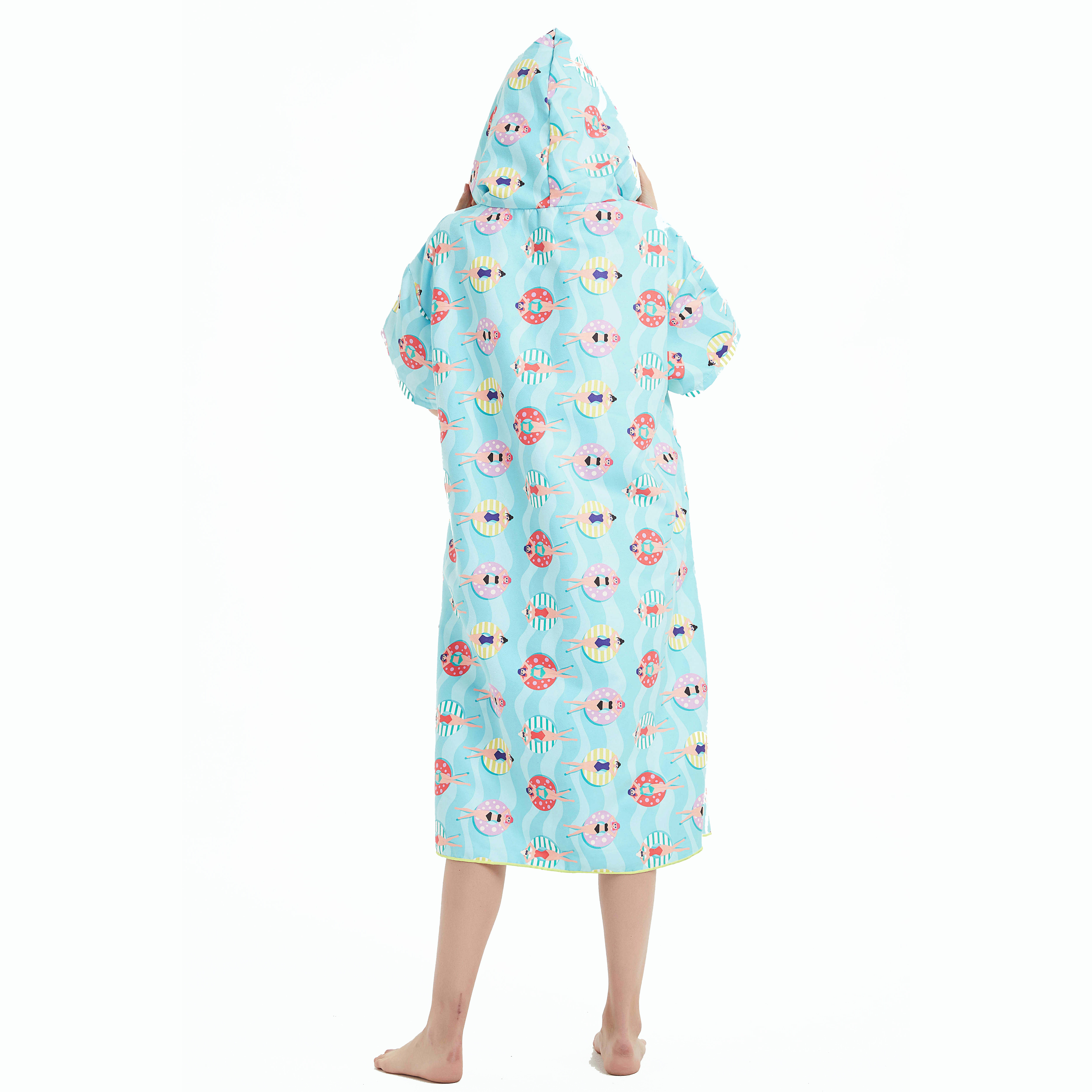 hooded swim poncho