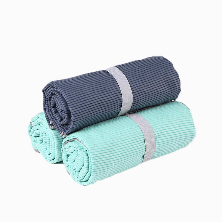 Jacquard Cabana Stripe Bath Towels Water Absorption With Elastic Band