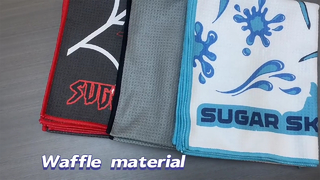 Printed Waffle Golf Towel Super Absorbent