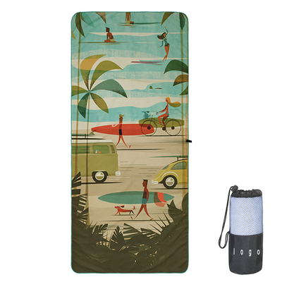 Wholesale Summer Large Sublimation Quick Dry With Logo Custom Print Microfiber Beach Towel