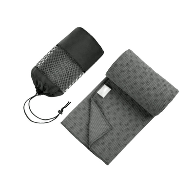 Eco Friendly Non Slip Digital Printed Yoga Microfiber Mat Towel With Corner Pockets