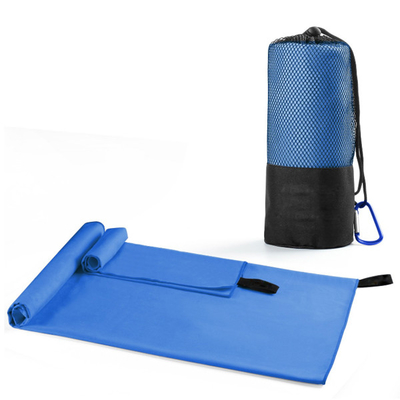 High quality factory custom make your own logo print microfiber sport fitness gym towel with mesh bag