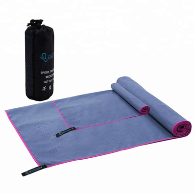 Personalised Suede Printed Microfiber Gym Towel Quick Dry For Sea Swimming