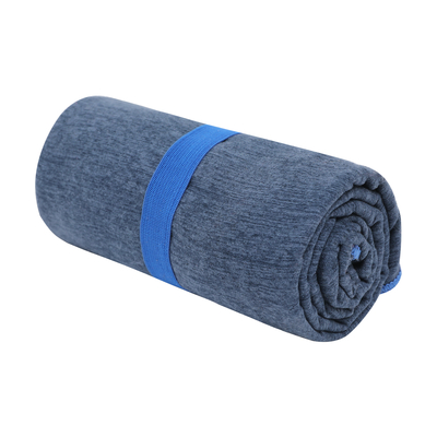 Solid Color Blue Quick Drying gym Microfiber Sports Towel Custom Print 40x80
