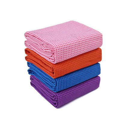 Custom Print Logo Non Slip Microfiber Yoga Towel With Corner Pocket 80X160