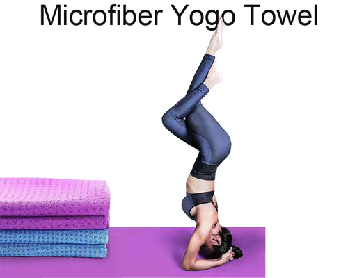 ODM purple Non Slip Hot Microfiber Yoga Towel With Grips