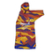 Quick Dry Microfiber Poncho Towel Printed Design Hooded Beach Towel